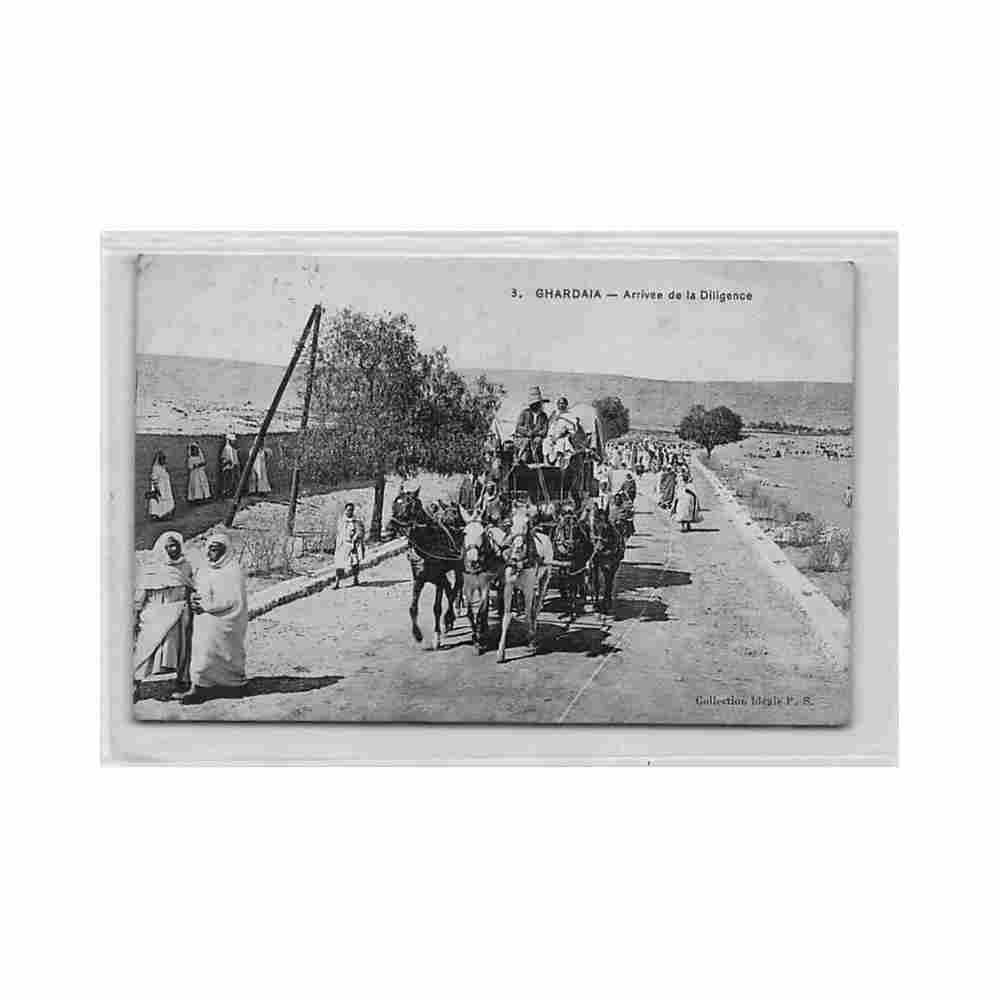 algerie ghardaia arrivee de la diligence ed collection ideale ps 3 Vintage A4 Photo Print