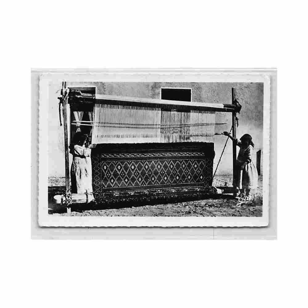 algerie ghardaia tissage des tapis ed epa 108 Vintage A4 Photo Print