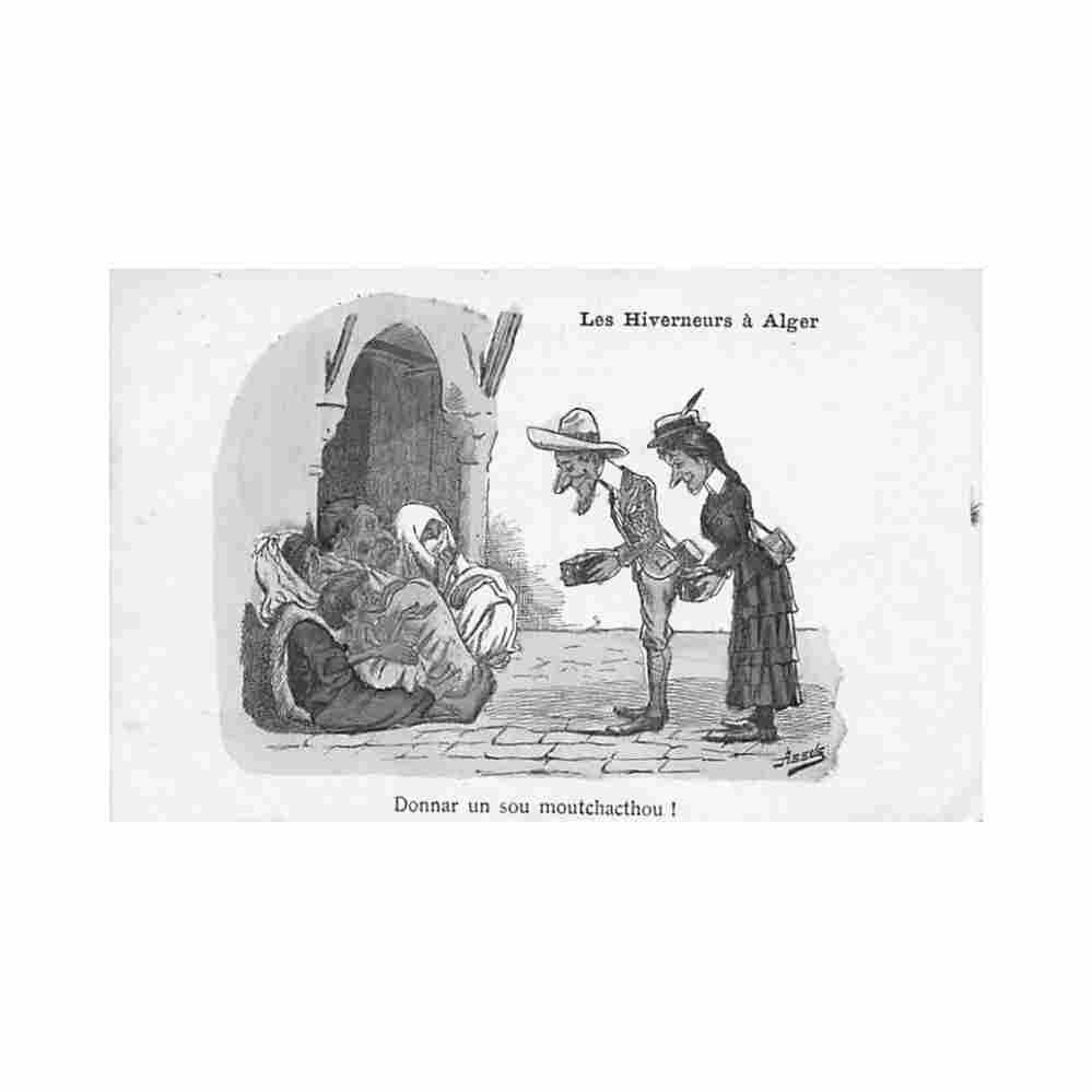 algerie illustrateur assus les hiverneurs a alger Vintage A4 Photo Print