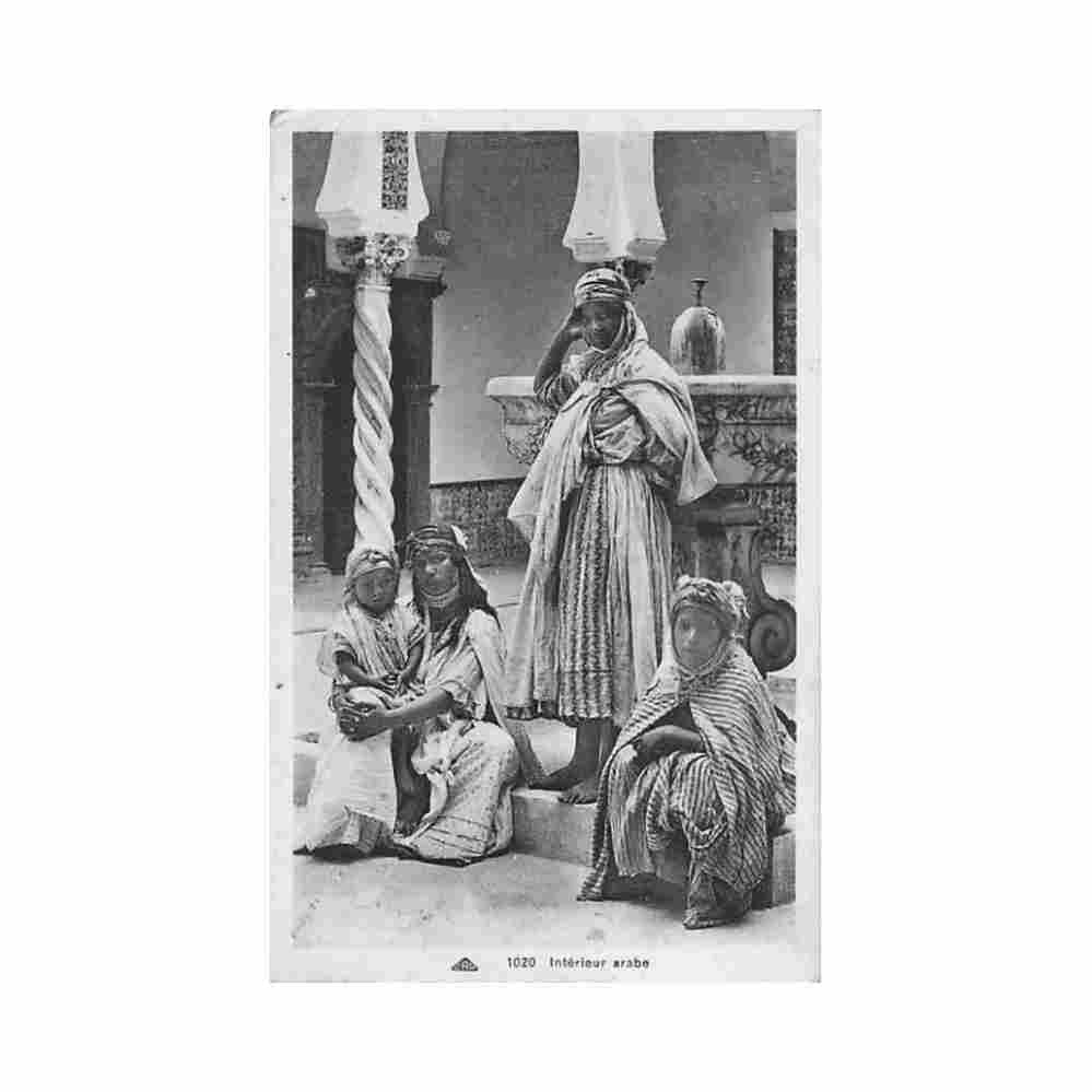 algerie interieur arabe femmes ed cap 1020 Vintage A4 Photo Print