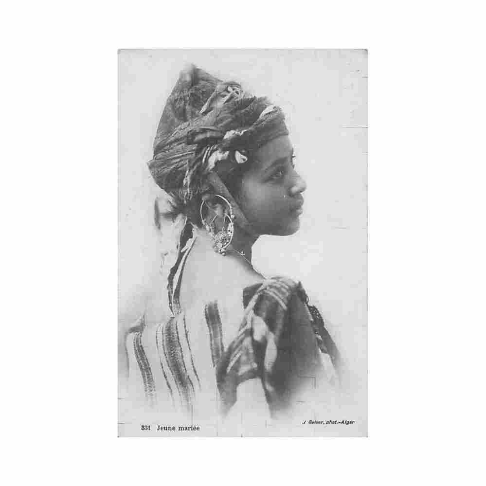 algerie jeune mariee ed j geiser 331 Vintage A4 Photo Print