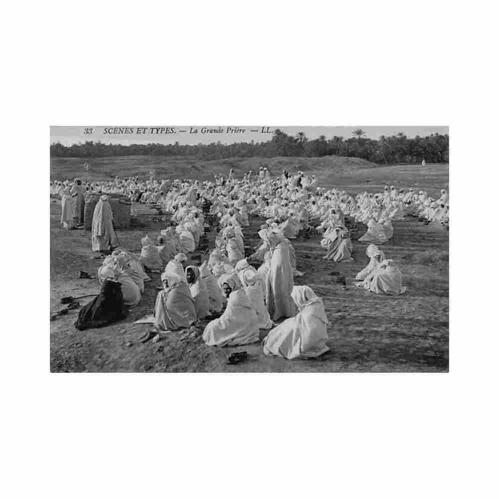 algerie la grande priere ed levy ll 33 papier glace Vintage A4 Photo Print