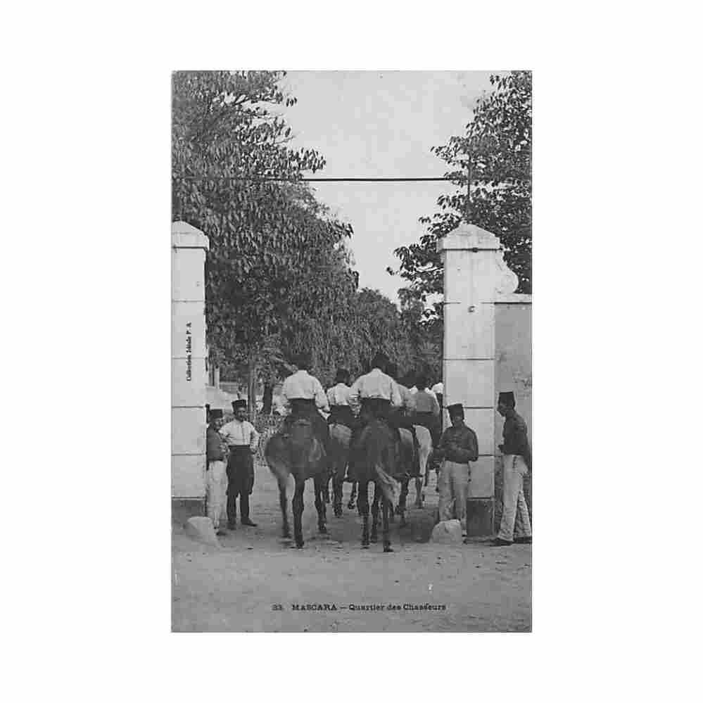 algerie mascara quartier des chasseurs d afrique ed collection ideale ps 33 Vintage A4 Photo Print