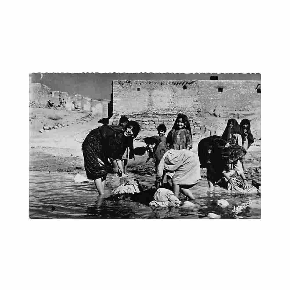 algerie mauresques dans l oued ed jomone 8 Vintage A4 Photo Print