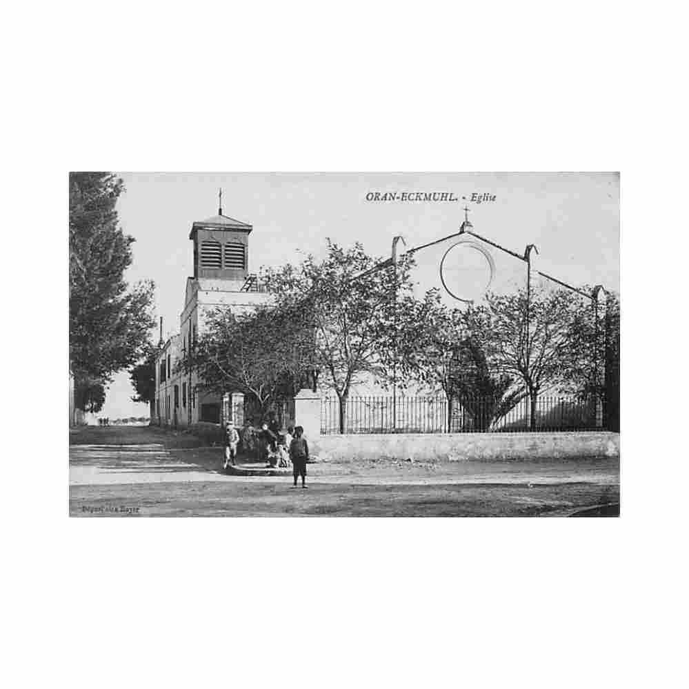 algerie oran eckmuhl eglise ed boyer Vintage A4 Photo Print