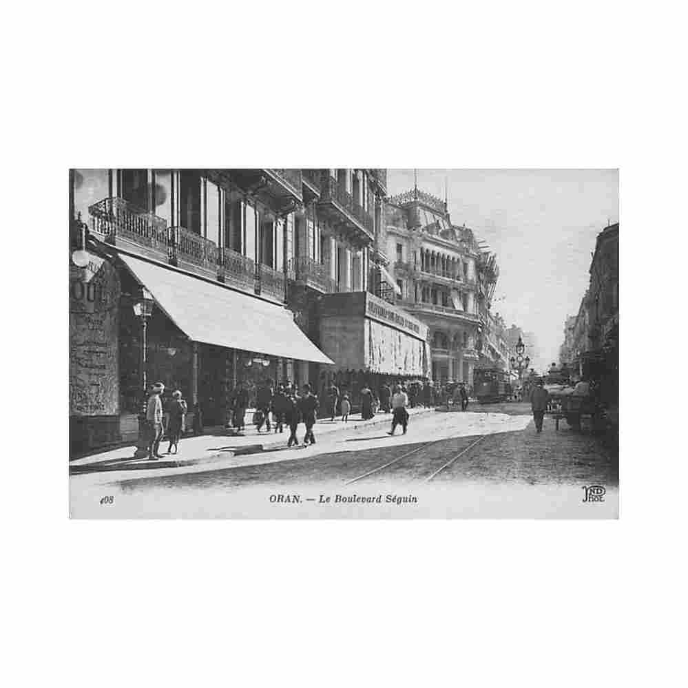 algerie oran le boulevard seguin ed nd phot neurdein 408 Vintage A4 Photo Print
