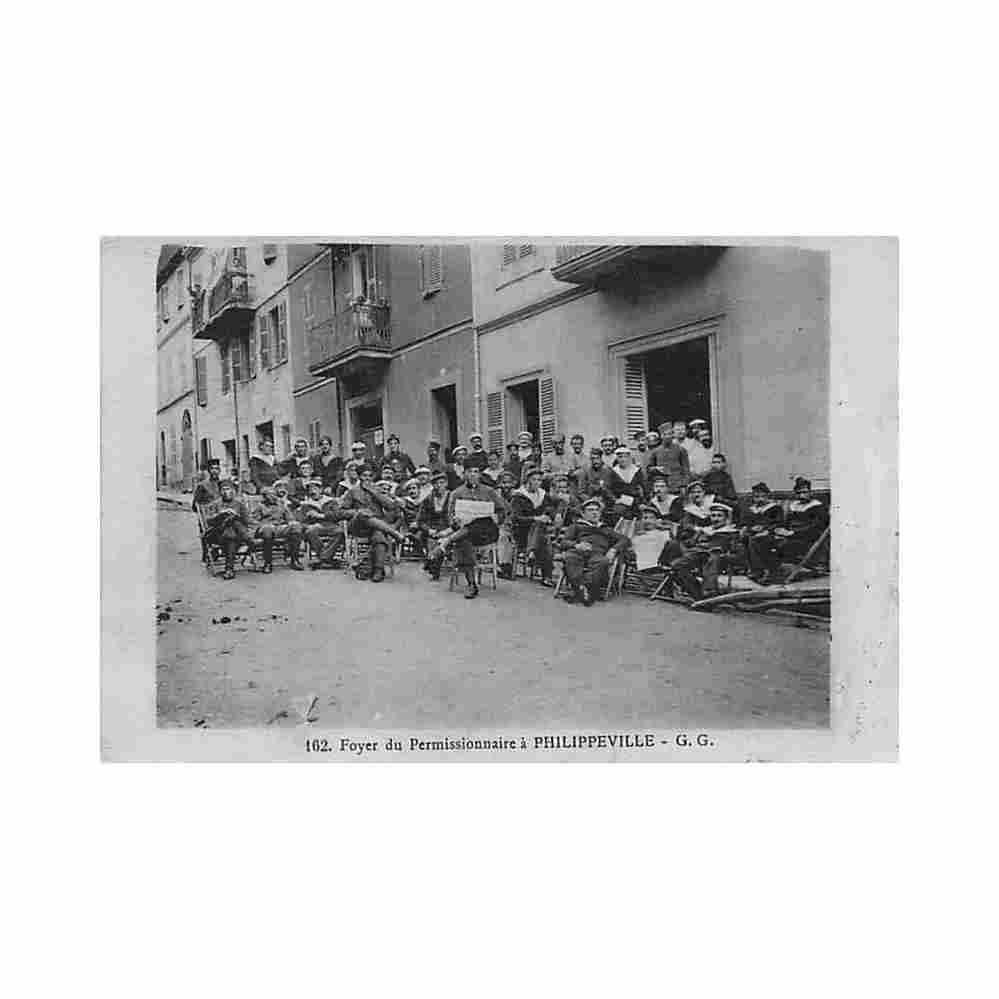 algerie philippeville skikda foyer du permissionnaire Vintage A4 Photo Print