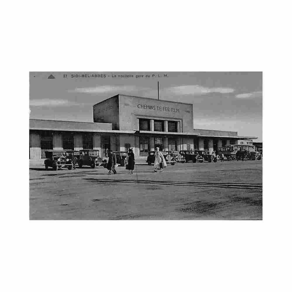 algerie sidi bel abbes la nouvelle gare plm ed cap 37 Vintage A4 Photo Print