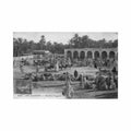 algerie touggourt le marche ed levy ll 6423 Vintage A4 Photo Print