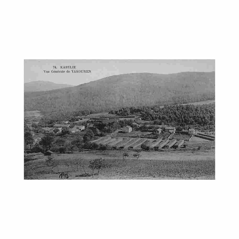 algerie yakouren vue generale ed collection ideale ps 74 Vintage A4 Photo Print