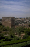 alhambra alcazaba tower 1980s 1990s A4 Photo Print