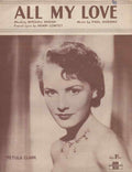 all my love petula clark 1950s sheet music 121421 A4 Photo Print