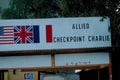 allied checkpoint charlie1980s 1990s A4 Photo Print