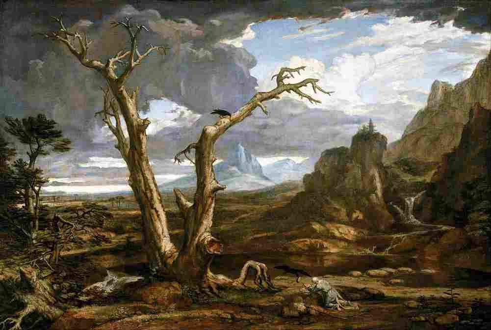 alls Elijah in the Desert Art A4 Photo Print