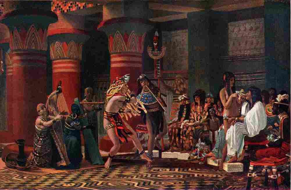 alm Pastime in Ancient Egypt Art A4 Photo Print
