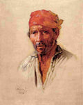almeida junior caipira s head study Art A4 Photo Print
