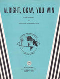 alright okay you win sid wyche 1950s sheet music 109164 A4 Photo Print