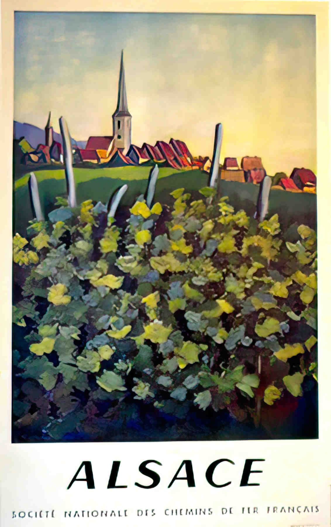 alsace Advert A4 Photo Print