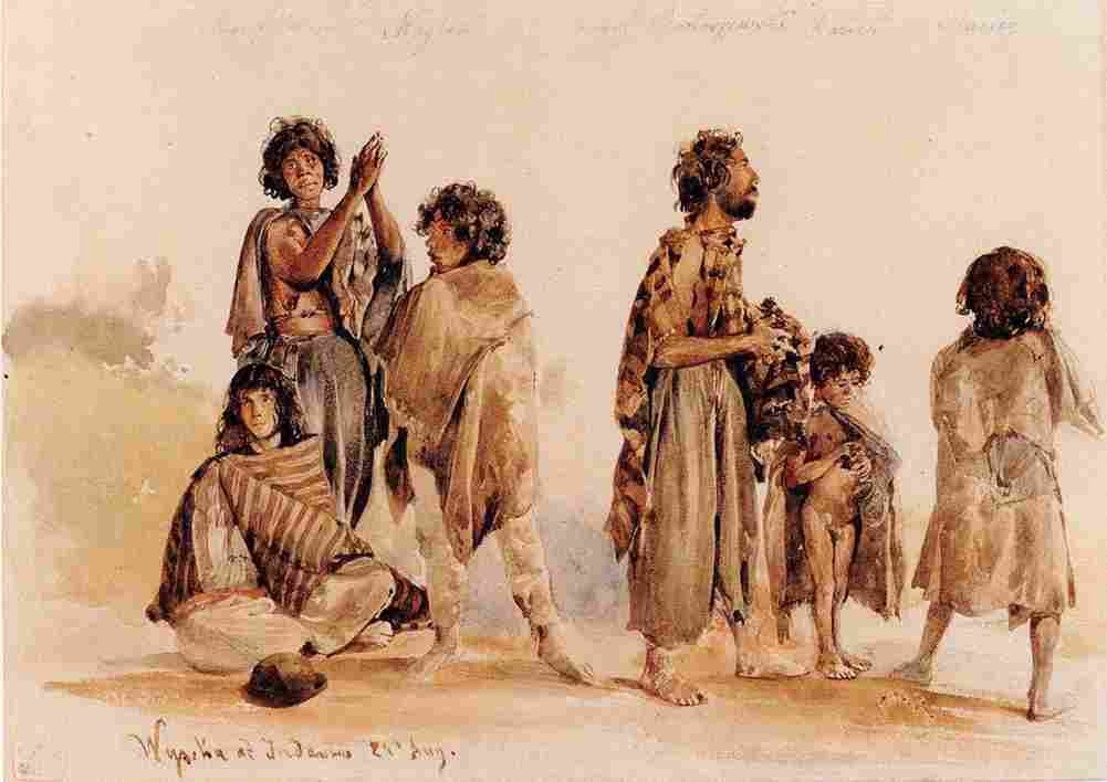 alt Galician Gypsy Group Art A4 Photo Print