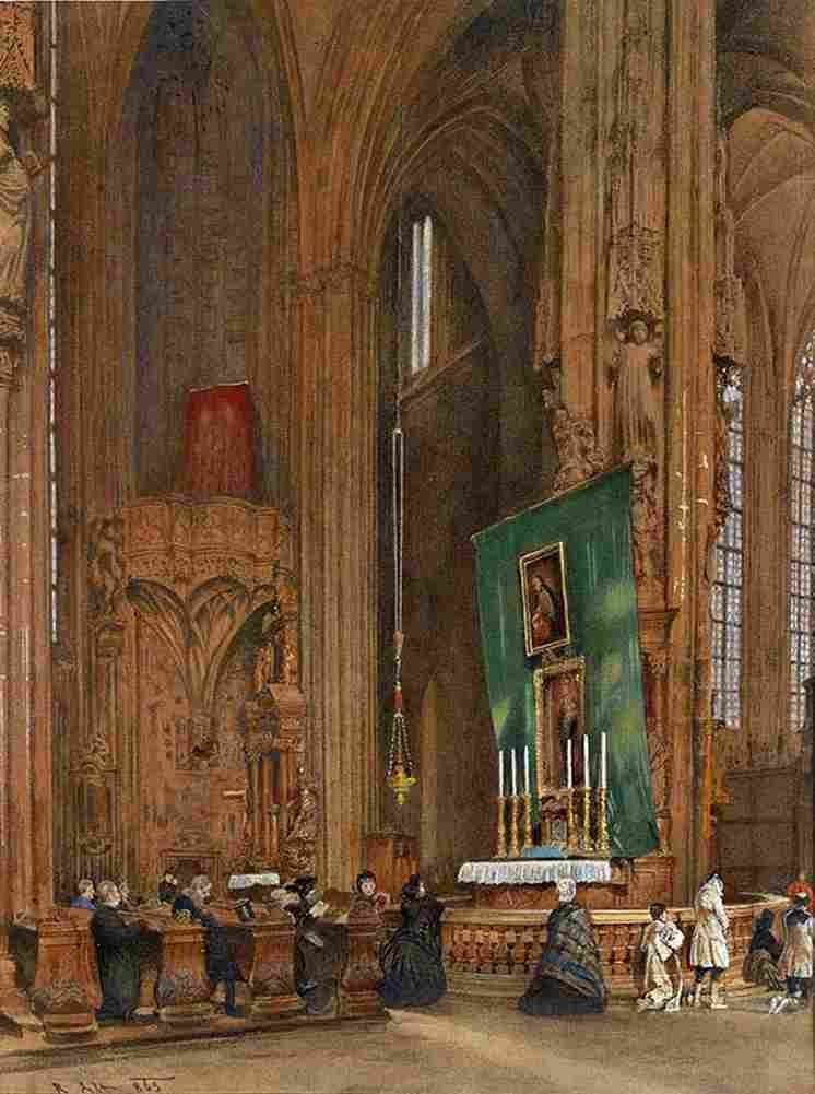 alt Interior of Saint Stephen s Church Art A4 Photo Print