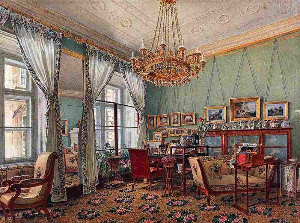alt Salon Palais Razumovsky on Landstrasse in Vienna Art A4 Photo Print