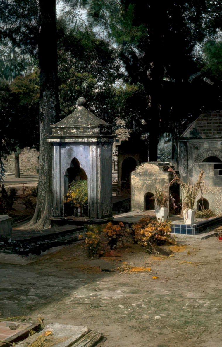 altars oaxaca mausoleums Vintage A4 Photo Print
