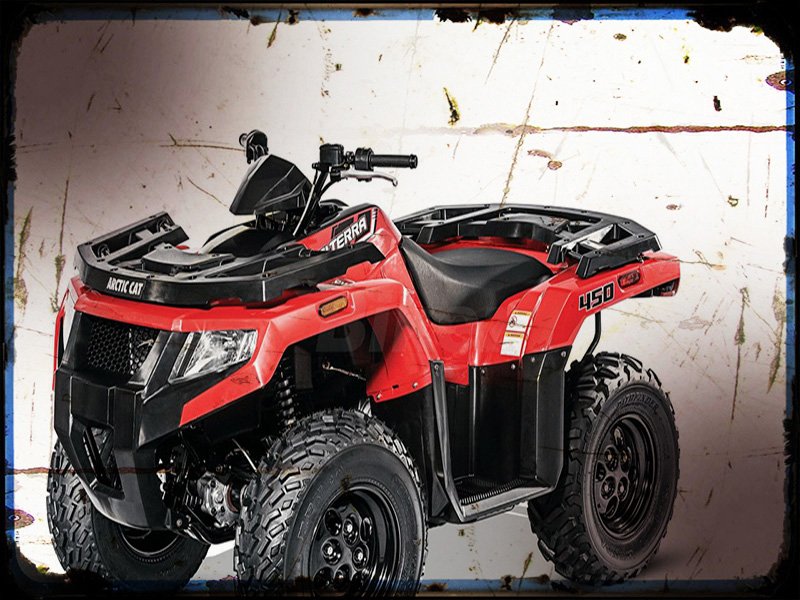 alterra 450 Arctic Cat A4 Photo Print Motorbike Vintage Aged