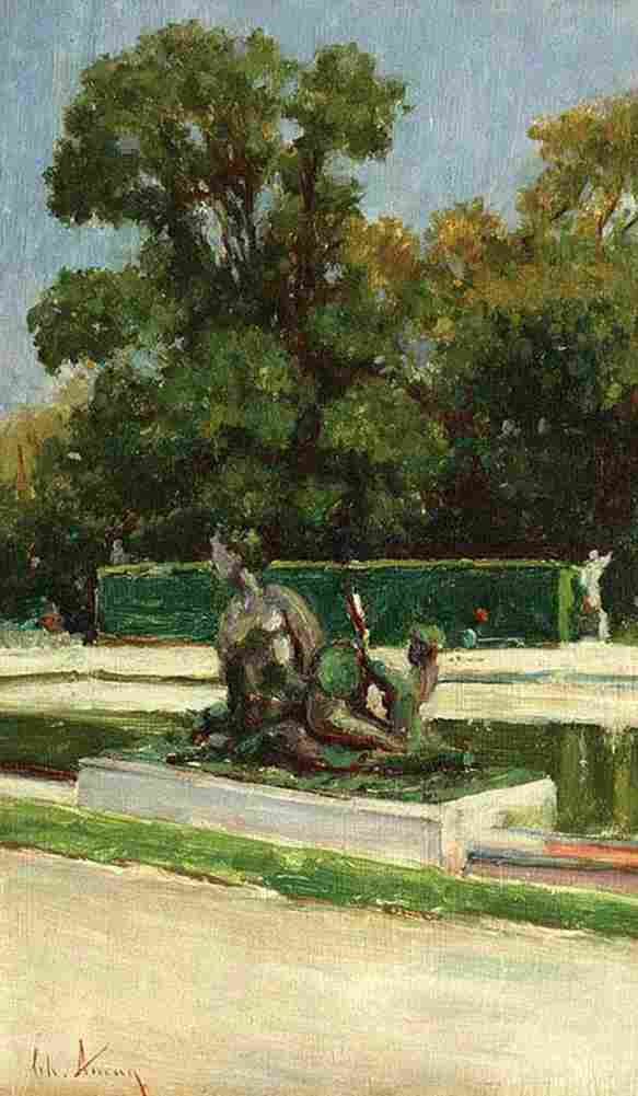 aman Garden Luxembourg Art A4 Photo Print