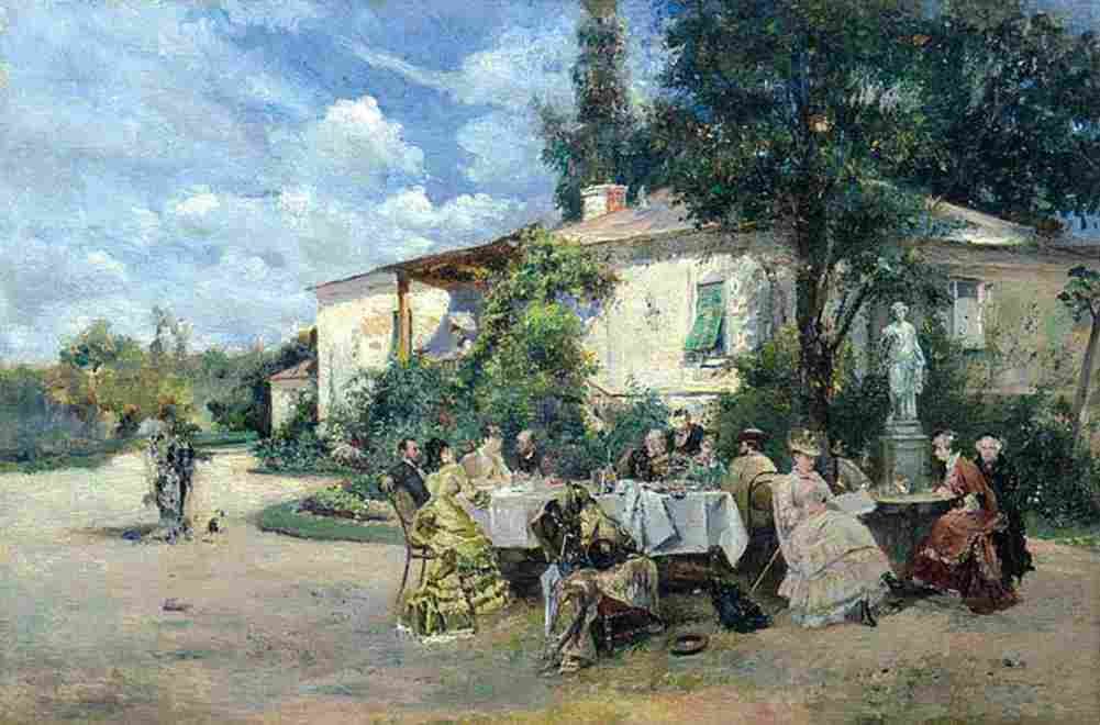 aman Party in the Garden Art A4 Photo Print