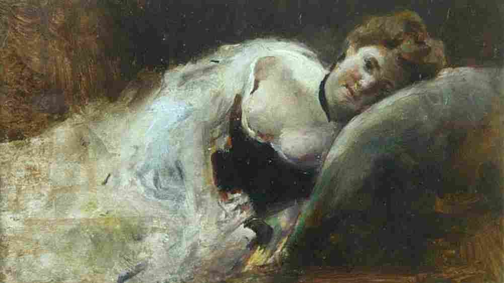 aman Woman Lying Down Art A4 Photo Print