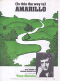 amarillo tony christie 1970s sheet music 98239 A4 Photo Print