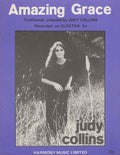 amazing grace judy collins blue cover 1970s sheet music 149596 A4 Photo Print