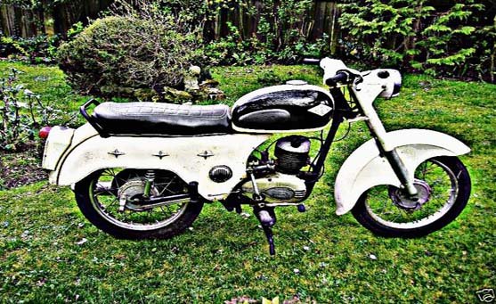 ambassador motorbike A4 Photo Print