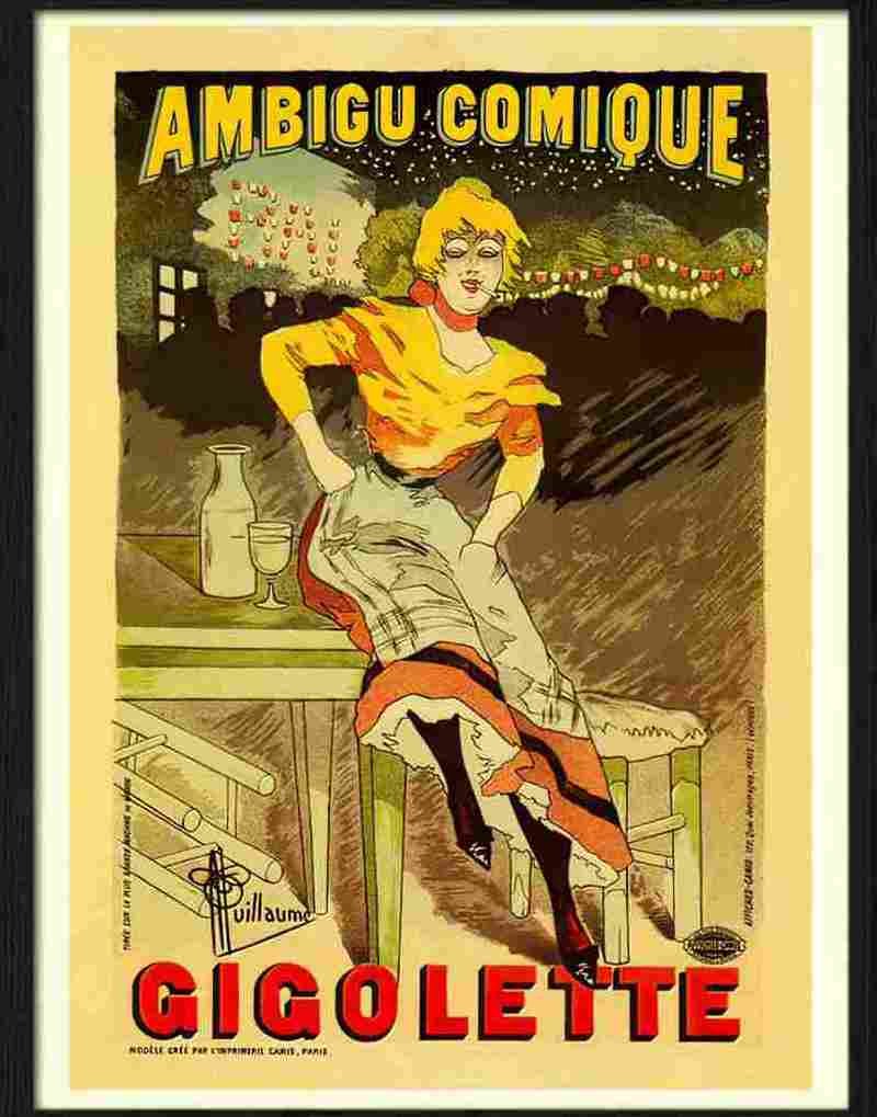 ambigue comique albert guillaume 1894 Advert A4 Photo Print