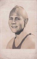 amelia gade corson antique swimming hat advertising card 191326 A4 Photo Print