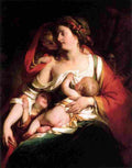 amer Mother and children Art A4 Photo Print