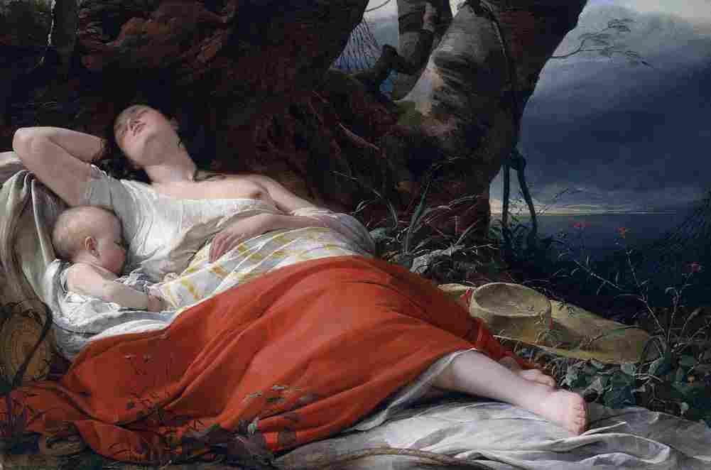 amer Sleeping Art A4 Photo Print