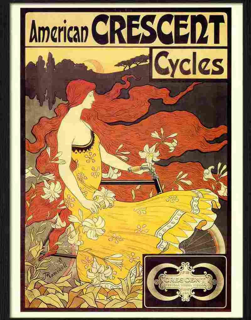 american crescent cycles fredrick ramsdell 1899 Advert A4 Photo Print