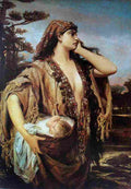 americo jocabed leading moses to the nile Art A4 Photo Print