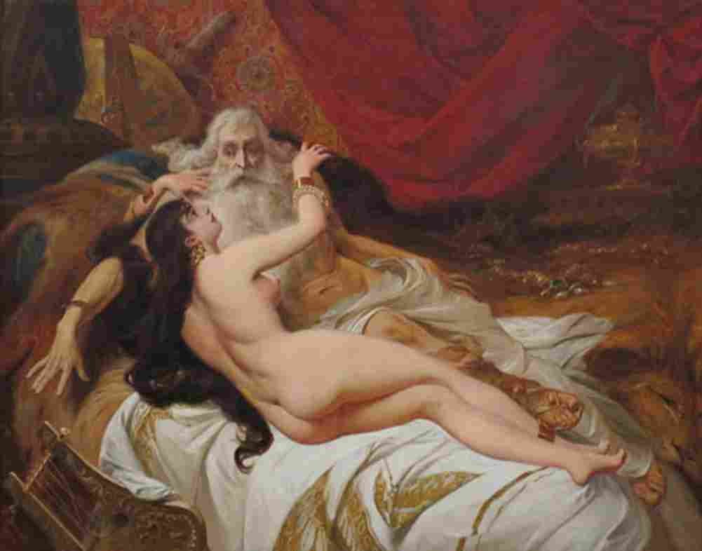 americo king david and abisag Art A4 Photo Print
