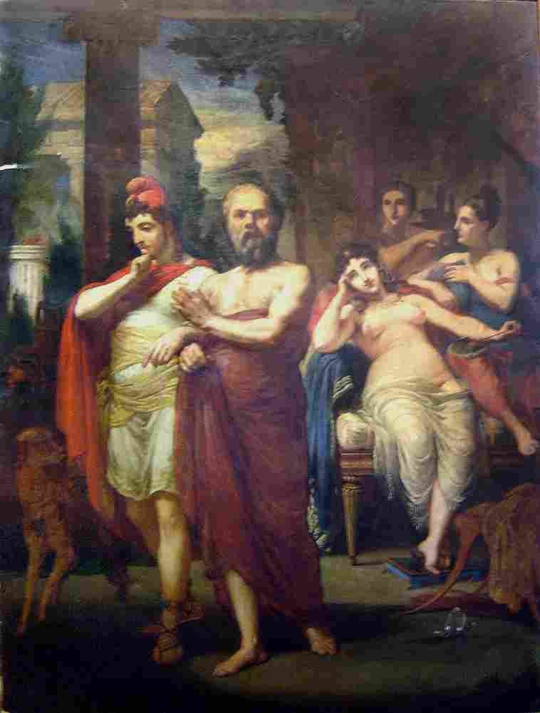 americo socrates rescuing alcibiades Art A4 Photo Print
