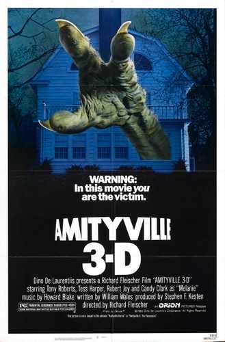 amityville 3d 01 film star poster A4 Photo Print