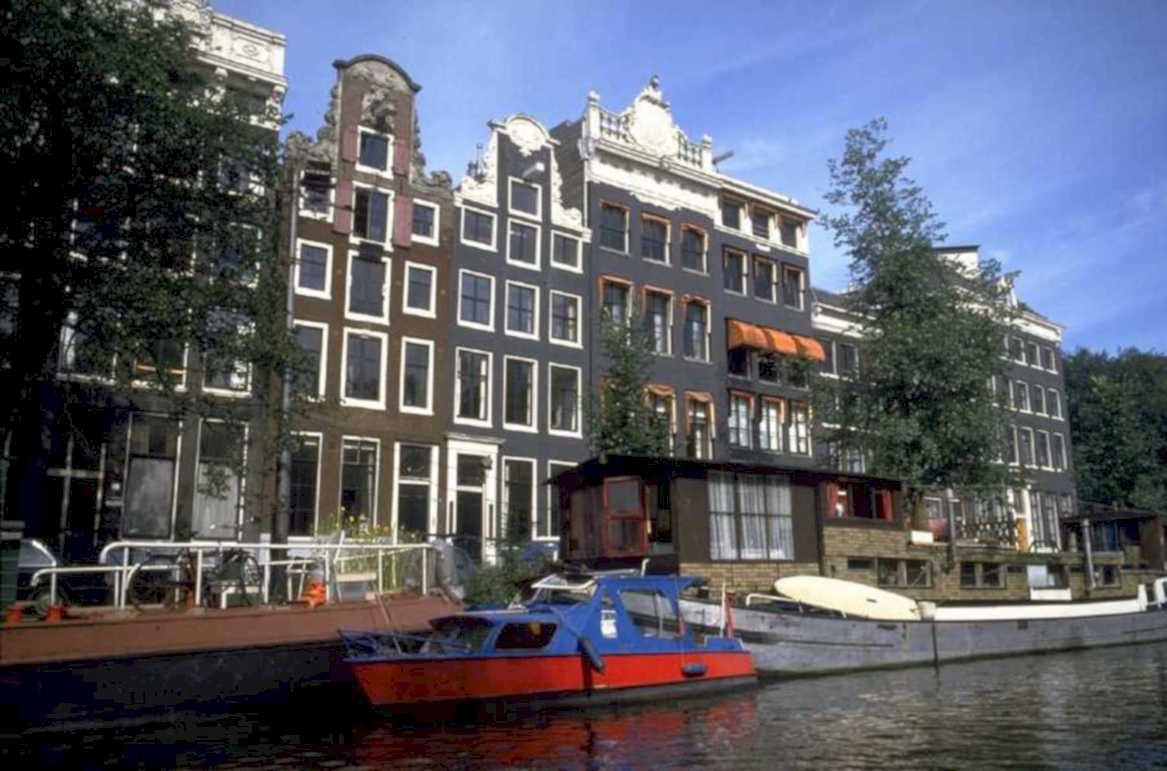 amsterdam canal houses 1980s 1990s A4 Photo Print 42