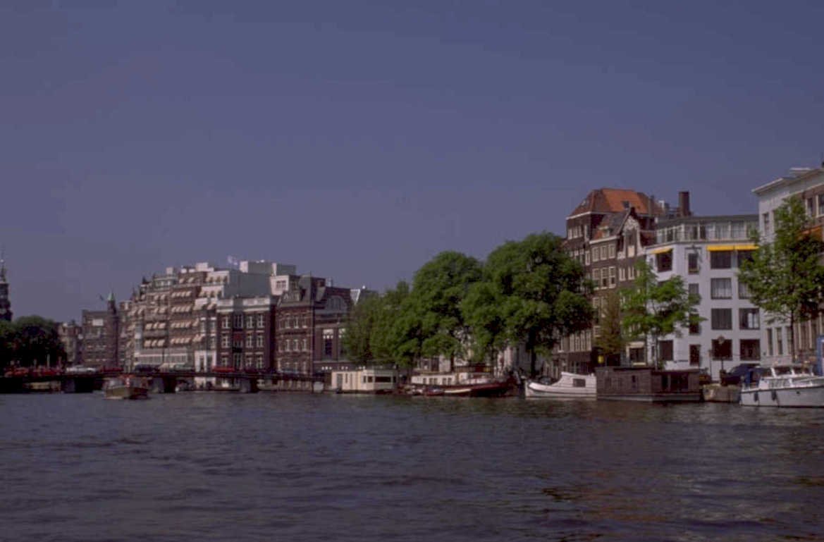 amsterdam canal houses 2 1980s 1990s A4 Photo Print
