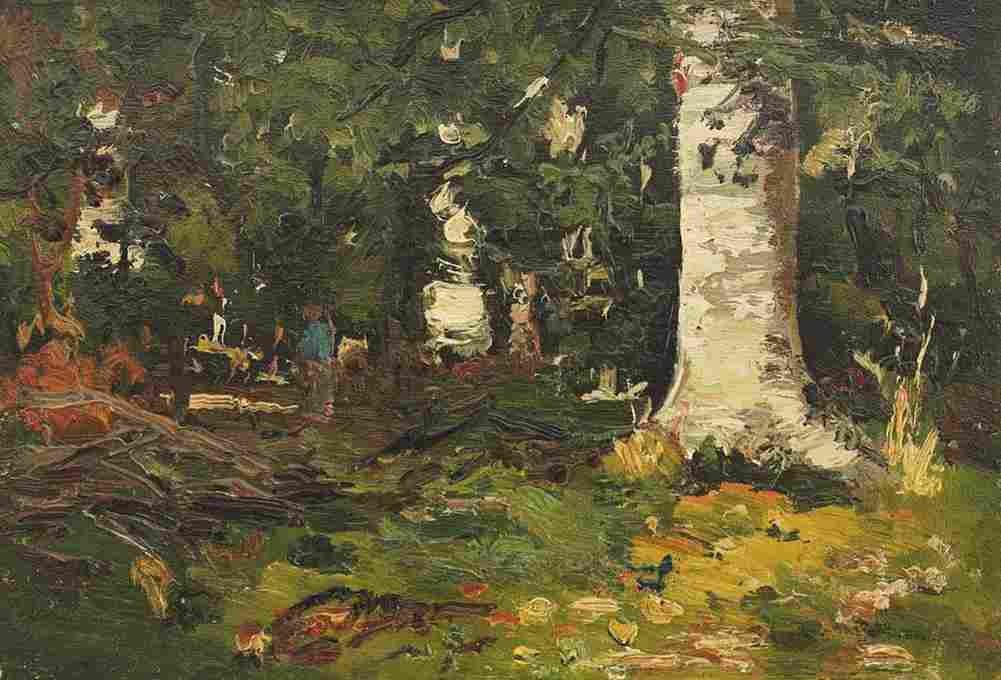 and Birch Forest Art A4 Photo Print