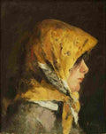 and Peasant Girl Art A4 Photo Print
