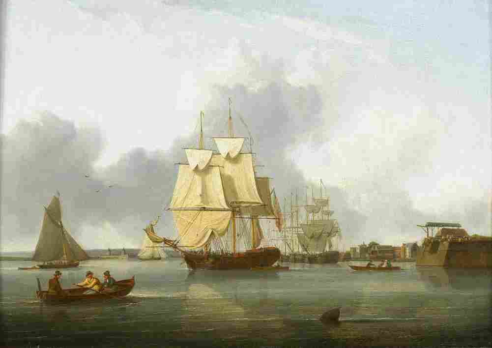 anderson Shipping on the Thames off Deptford Art A4 Photo Print
