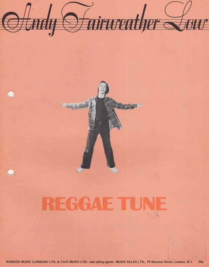 andy fairweather low reggae tune 1970s sheet music 166816 A4 Photo Print