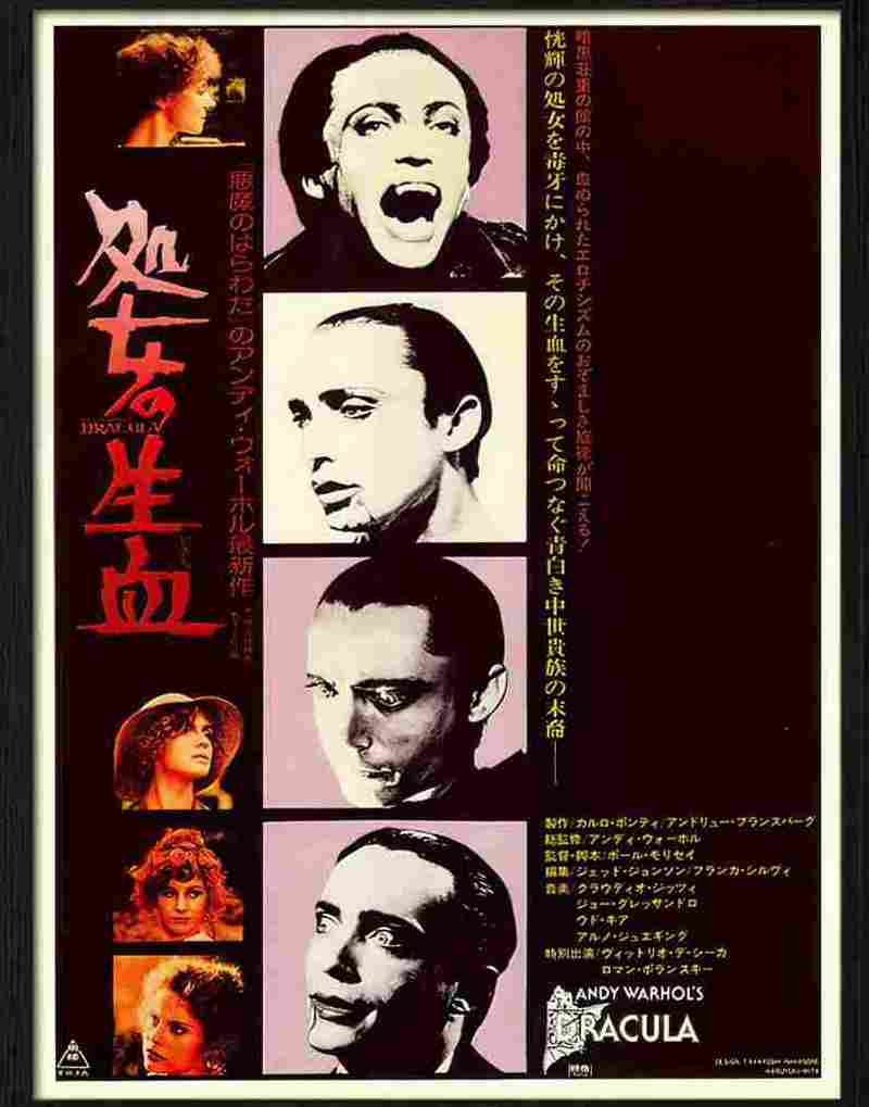 andy warhol blood for dracula horror movie poster Advert A4 Photo Print