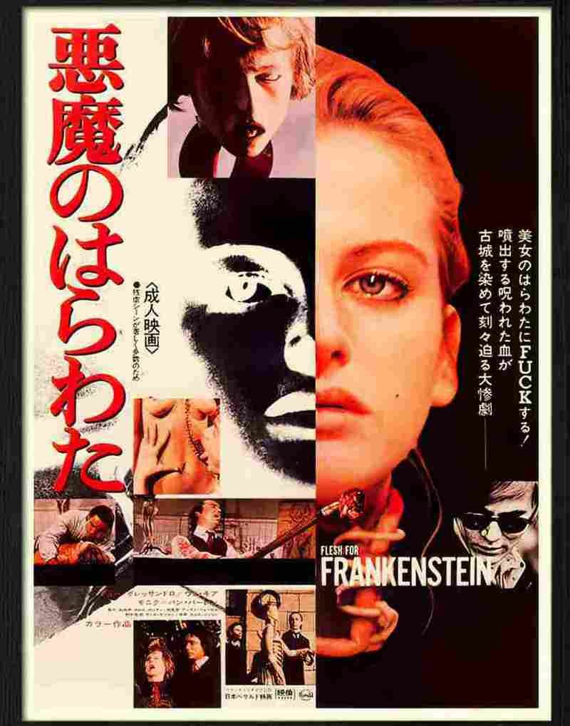 andy warhol flesh for frankenstein horror movie poster Advert A4 Photo Print